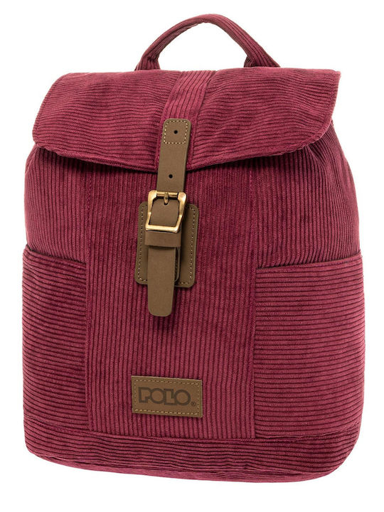 Retro Geantă de damă Rucsac Burgundy