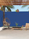 vidaXL Πλαϊνό Ρολό Σκίασης Κήπου Μπλε 2.2x6m