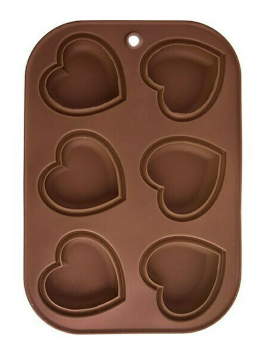 Orion No Coating Silicone Chocolates 6 Cups Baking Pan 30x20.5x2.5cm