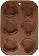 Orion No Coating Silicone Chocolates 6 Cups Baking Pan 30x20.5x2.5cm