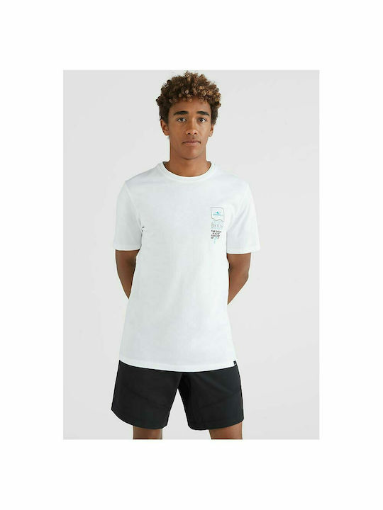 O'neill Ανδρικό T-shirt Λευκό με Στάμπα