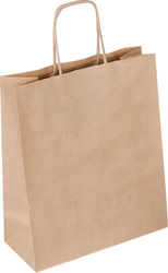 Eco Paper Bag for Gift Brown 18.5x8x23cm.