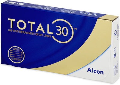 Alcon Total 30 6 Μηνιαίοι Φακοί Επαφής Σιλικόνης Υδρογέλης με UV Προστασία