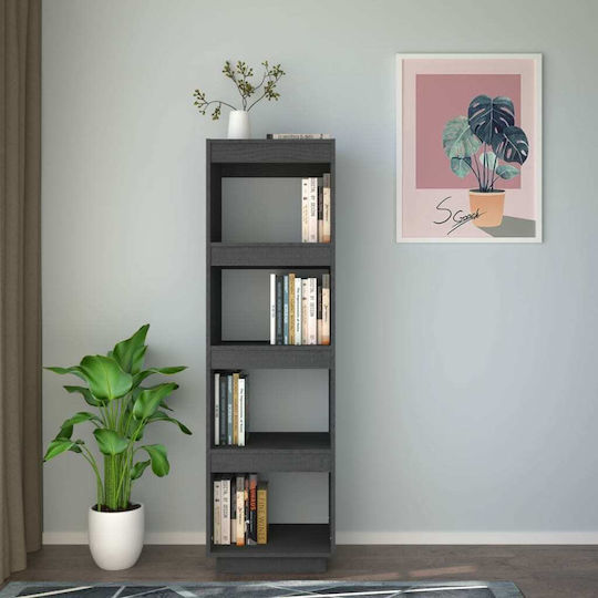 Bibliothek Grau 40x35x135cm