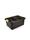 Viosarp Plastic Storage box with Cap Black 48.5x36.5x26.5cm 1pcs