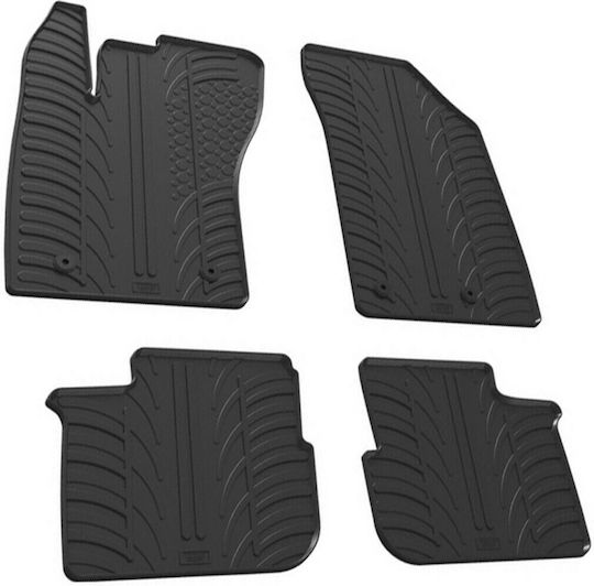 Lampa Set of Front and Rear Mats 4pcs for Fiat Tipo Black