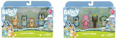 Giochi Preziosi Miniature Toy Bluey for 3+ Years (Various Designs/Assortments of Designs) 4 pcs