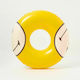 Sunnylife Smiley Kids' Swim Ring with Diameter 110cm. from 6 Years Old Yellow