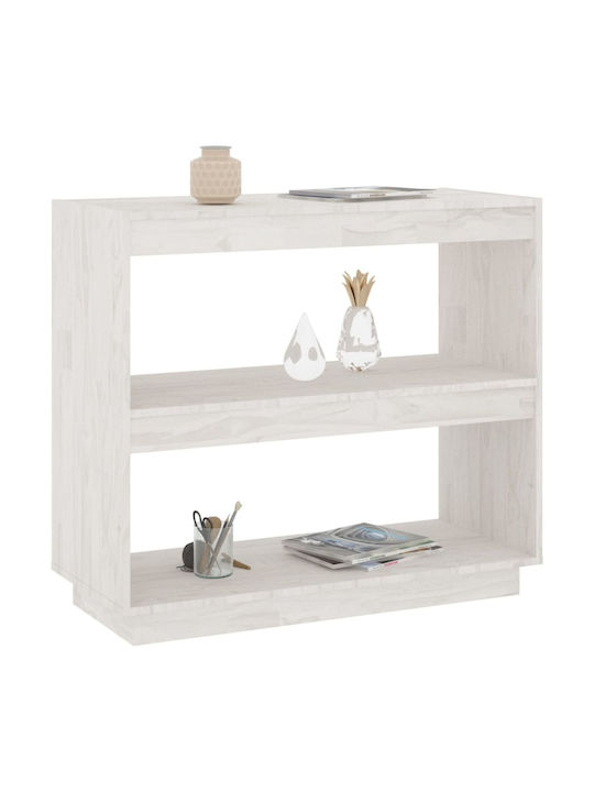 Shelving Unit Floor White Pine 80x35x71cm