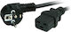 Roline Schuko - IEC C19 Cable 3m Μαύρο 19.99.1553-20