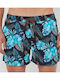 Men's Swimwear Shorts Black / Blue Floral