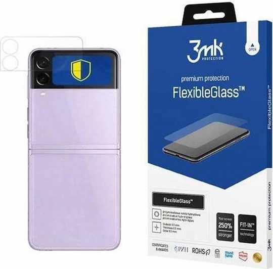 3MK FlexibleGlass Προστασία Κάμερας Tempered Glass Ασημί για το Galaxy Z Flip3 5G