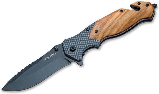 Boker Magnum Blomkvist Cuțit De Buzunar Maro Cu Husă
