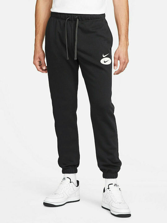 Nike Sportswear Swoosh League Παντελόνι Φόρμας με Λάστιχο Μαύρο