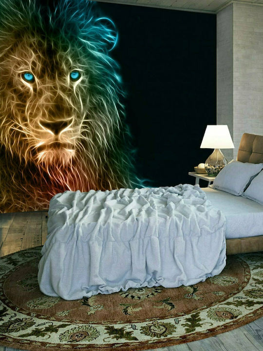 Fototapet de Perete 350x245cm Abstract lion Tesatura