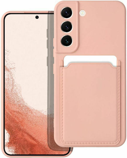 Forcell Back Cover Silicon cu Suport pentru Carduri Coral (Galaxy S22 5G)