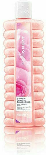 Avon Senses L Amour Sunrise Bubble Bath Gel & Rose Scent 500ml