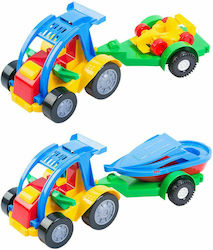 ToyMarkt Buggy & Trailer Plastic Beach Truck