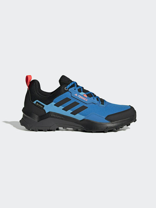 Adidas Terrex AX4 Ανδρικά Ορειβατικά Παπούτσια Αδιάβροχα με Μεμβράνη Gore-Tex Blue Rush / Core Black / Turbo