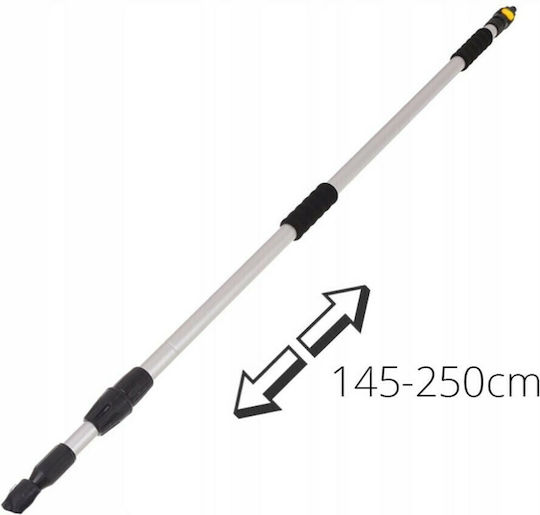 AMiO 01274-KONT Klappbar Metallisch Stab Bürste 2.5m