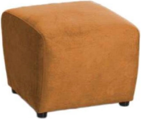 Σκαμπό Σαλονιού Επενδυμένο με Ύφασμα Jenny Mango 47x50x42εκ.