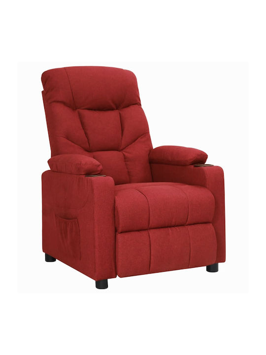 Relaxsessel mit Fußhocker Burgundisch 73x94x101...