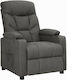 Relaxsessel mit Fußhocker Dark Grey 73x94x101.5cm