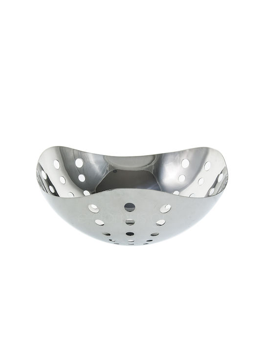 London Fruit Bowl Inox Silver 30x30cm