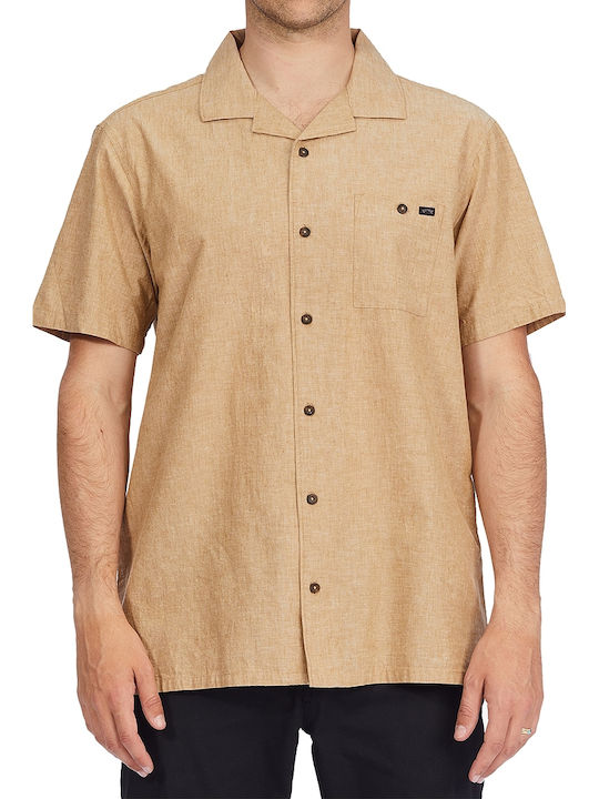 All Day Kurzärmlig Leinen Hemd Beige