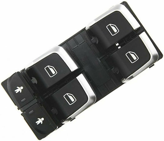 Electric Life Car Window Switch for Audi A6 / A7 / Q3 10pin Black