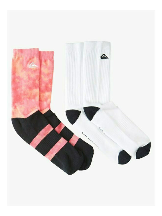 Quiksilver Acid Drop Ανδρικές Κάλτσες Ροζ 2Pack
