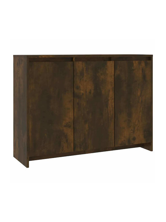 Sideboard Wooden Smoky Oak 102x33x75cm