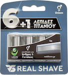 Realshave Replacement Heads with 6 Blades 4pcs