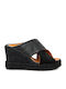Anatomic Women's Leather Platform Shoes Black