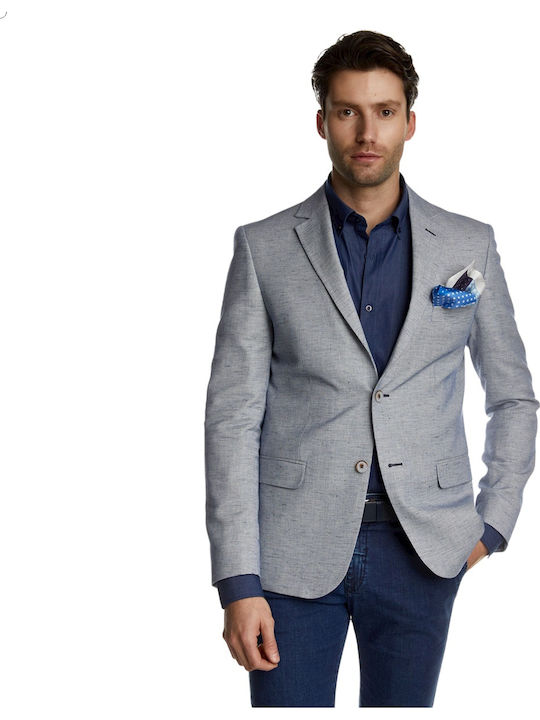 Sommer Herrenanzugsjacke Blau