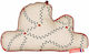 Mellipou Crib Decorative Pillow Cloud with Music Ecru 31x19cm