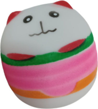 Squishy Αφρώδες Squeeze Spring Cat Λευκο 8 X 8 Cm Λευκό