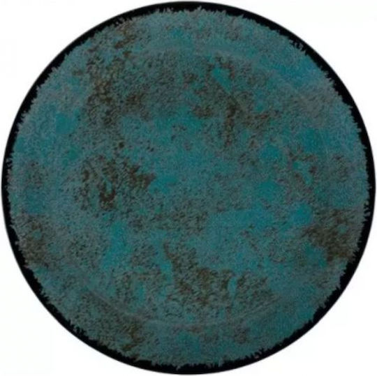 Oriana Ferelli Teal Teller Wüste Keramik Teal mit Durchmesser 20cm 6Stück