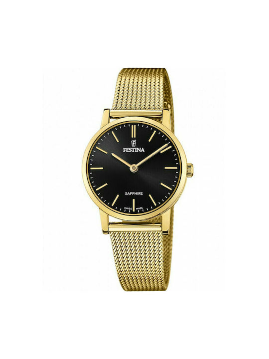 Festina Uhr mit Gold Metallarmband