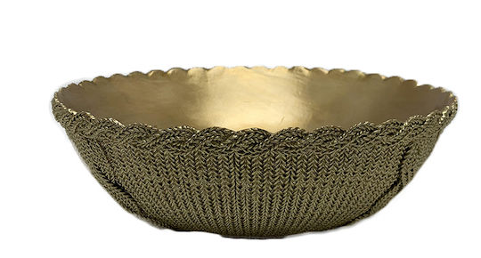 Karvounis Decorative Bowl Gold 25x25cm
