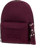 Polo Scarf School Bag Backpack Junior High-High School Purple Dark L32 x W18 x H40cm 23lt 2023
