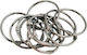 Spirella 10.20591 Metallic Bathroom Curtain Rings Silver 12pcs
