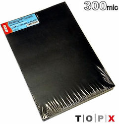 TopX Εξώφυλλο Βιβλιοδεσίας TOPX Μαύρο A4 300mic TopX Εξώφυλλο Βιβλιοδεσίας TOPX Μαύρο A4 300mic