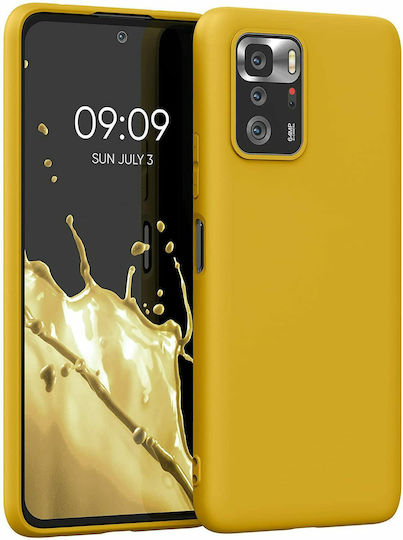 KWmobile Задна корица Силикон Жълт мед (Poco X3 GT)