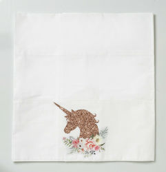 Bellissimo Christening Oilcloths Set Polychrome with Unicorn Theme 6pcs