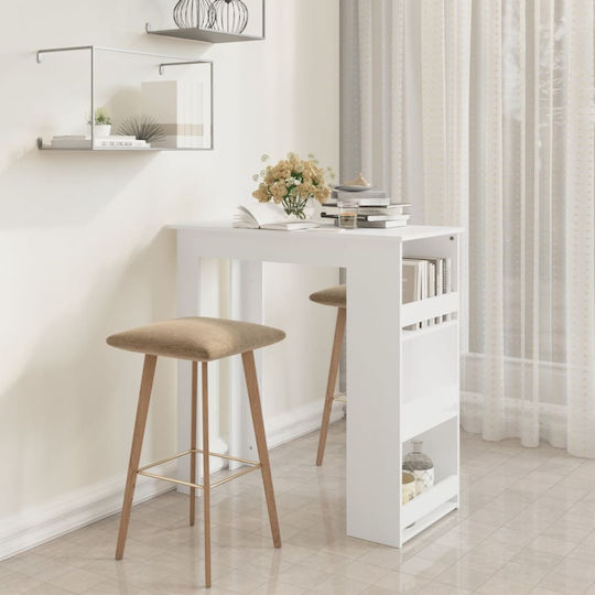 Tisch Bar Holz White 102x50x103.5cm
