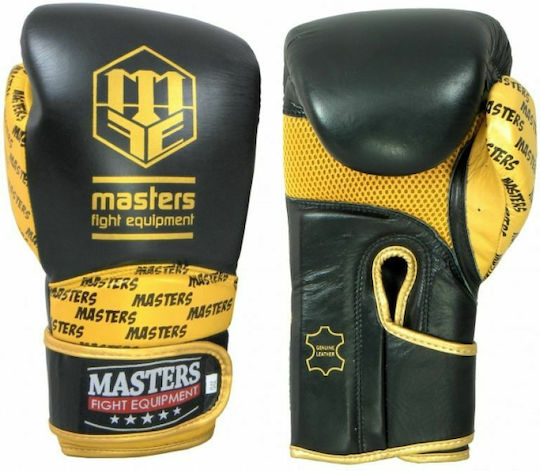 Sport Masters Rbt-Professional 01101-10 Boxing Gloves Leather for Match Black
