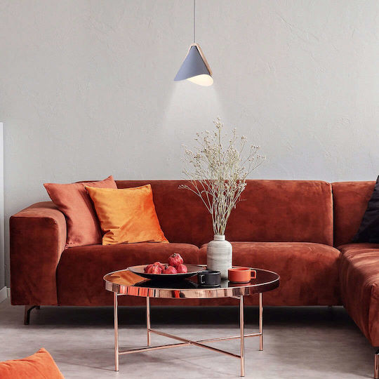 Rabalux Neva Pendant Light Gray with Socket E27 24.5cm
