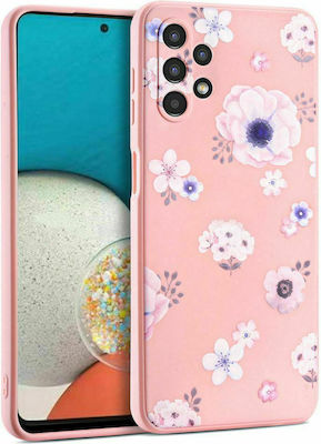Tech-Protect Umschlag Rückseite Silikon Floral Pink (Galaxy A53) 1821867