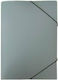 Groovy Plastic File Box with Rubber Band 36x4x26cm Gray